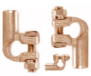Left Angle Copper Battery Terminals